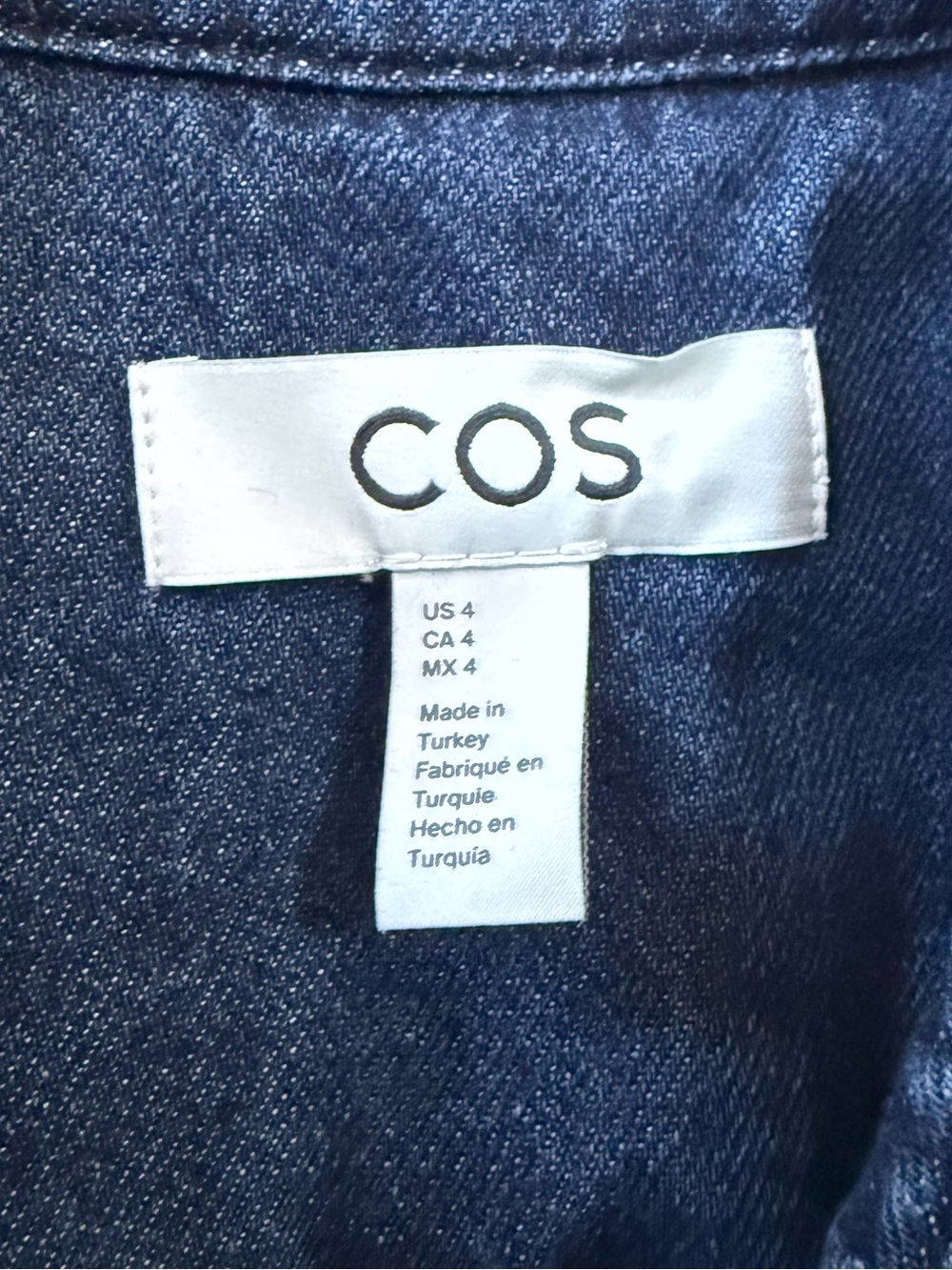 COS Denim Minimalist Belted Dress - Picture 4 of 11